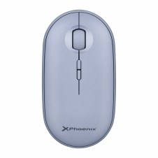 Phoenix rebble ratón inalambrico bluetooth y 2.4 ghz hasta 3 dispositivos con receptor usb clic silencioso para portátil notebook pc chomebook mac color azul