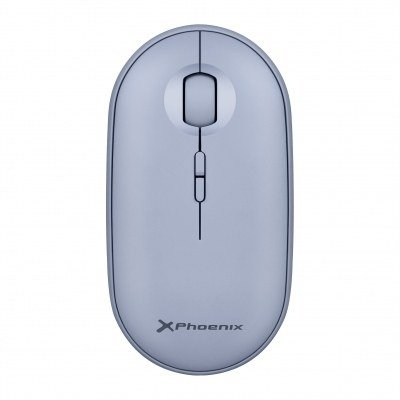 Phoenix rebble ratón inalambrico bluetooth y 2.4 ghz hasta 3 dispositivos con receptor usb clic silencioso para portátil notebook pc chomebook mac color azul
