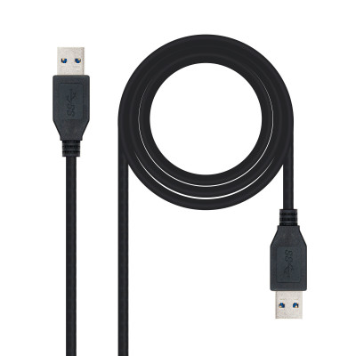 Nanocable - CABLE USB 3, TIPO A/M-A/M, NEGRO 1 M