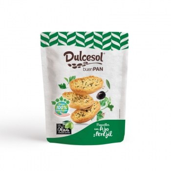 Dulcesol Panecillos con Ajo y Perejil 160Grs