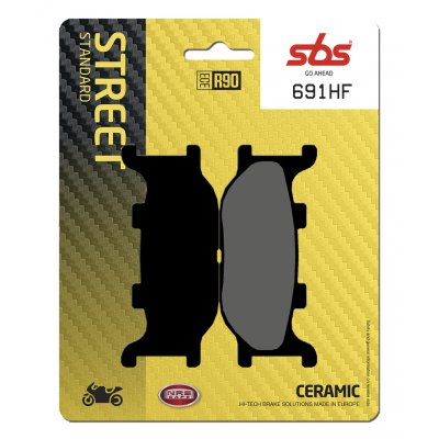 HF Street Ceramic Organic Brake Pads SBS 691HF