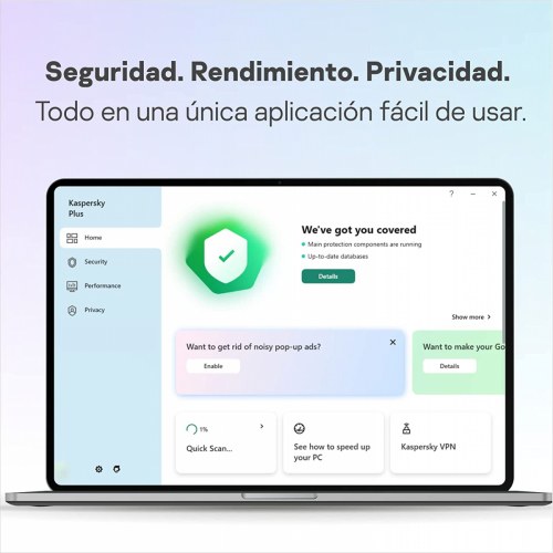 Kaspersky Plus 3 Usuarios 1 Año