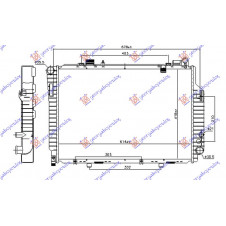 RADIATOR 2.5 CDi DIESEL MANUAL/AUTOMATIC (615x420) (NRF)