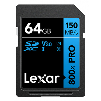 High-Performance 800xPRO 64 GB SDXC UHS-I Clase 10