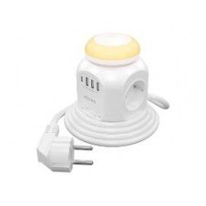 Regleta Aisens 4xschuko 4xusb Blanca