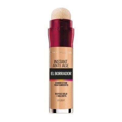 Maybelline Borrador Corrector De Ojeras, Bolsas e Imperfecciones Tono 01 Light Pieles Claras - 6ml