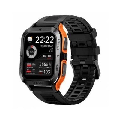 Smartwatch maxcom fw67 titan pro orange 1.85pulgadas