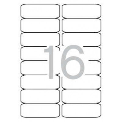 Apli Etiquetas Blancas Permanentes 99.1 x 34.0mm 500 Hojas