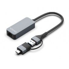 Adaptador Aisens Usb-a/c/m A Rj45/h Gris