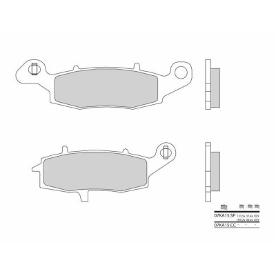 Pastillas de freno sinterizadas Brembo 07KA15SP 07KA15SP