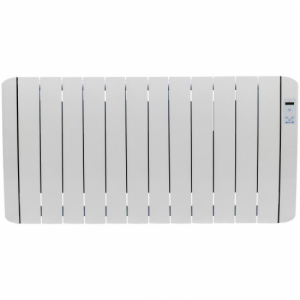 Radiador emisor térmico seco Haverland GD12, GD InerZia, piedra natural, 1.800W, 12 elementos, blanco