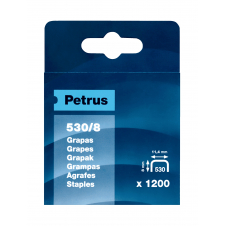 Petrus 77514 grapa Paquete de grapas 1200 grapas