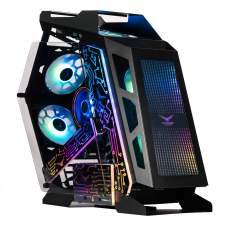 GABINETE NACEB NA-0641 MINI-TOWER MICRO-ATX 3 FAN ARGB NEGRO