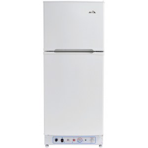 Frigorífico de gas Artica AG174W, 146 x 60 x 65 cm, de 174 litros, mixto gas y eléctrico, frigorífico de 2 puertas, de color blanco