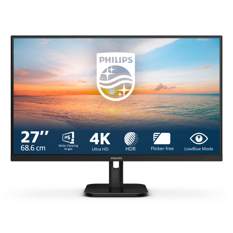27E1N1800A/00 pantalla para PC 68,6 cm (27") 3840 x 2160 Pixeles 4K Ultra HD LED Negro