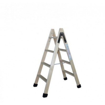 ESCALERA DE MADERA DOBLE HOJA 4 PELDAÑOS SVELT