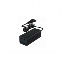 Gembird TA-UC-2A2C-PD100-01-BK cargador de dispositivo móvil Portátil, Smartphone Negro Corriente alterna Carga rápida Interior