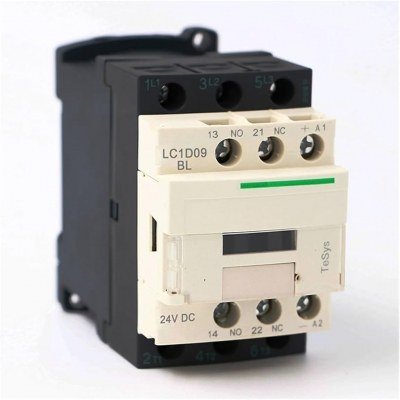 Contactor 3 polos NO x3 Contactos auxiliares NO + NC 24VDC