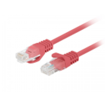 CABLE RED LANBERG LATIGUILLO CAT.6 UTP 1M ROJO FLUKE PASSED PACK 10 UD