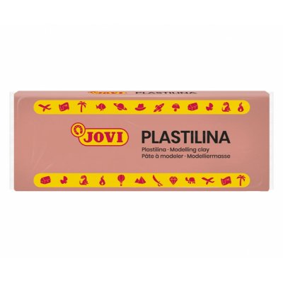 Jovi Caja de 15 Pastillas de Plastilina 150gr - Pasta Vegetal para Modelar - No Endurece - sin Gluten - Inocua y Segura - Color Rosa