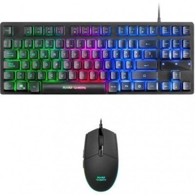 Pack Gaming Mars Gaming MCPTKLES/ Teclado Mecánico + Ratón Óptico