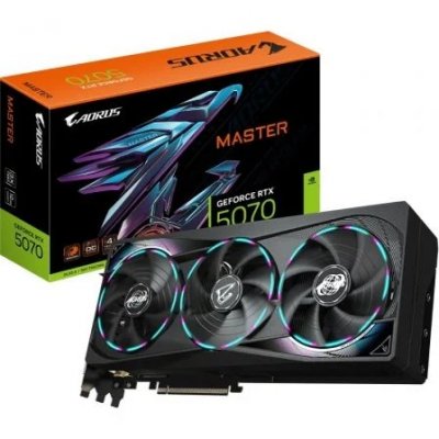 Tarjeta Gráfica Gigabyte AORUS GeForce RTX 5070 Master/ 12GB GDDR7