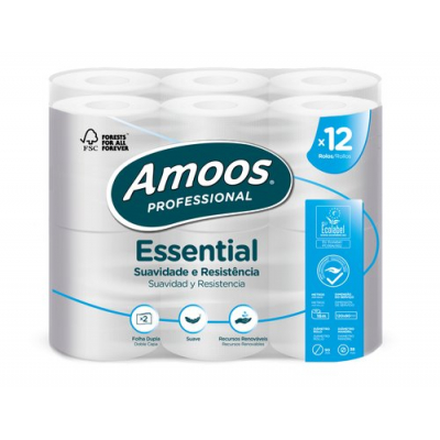 P.12 RO PAP HIGIENICO AMOOS PROF ESSENTIAL 16M 2C
