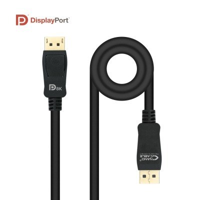 CABLE DISPLAYPORT 1.4 CERTIF. VESA DP/M-DP/M 50 cm