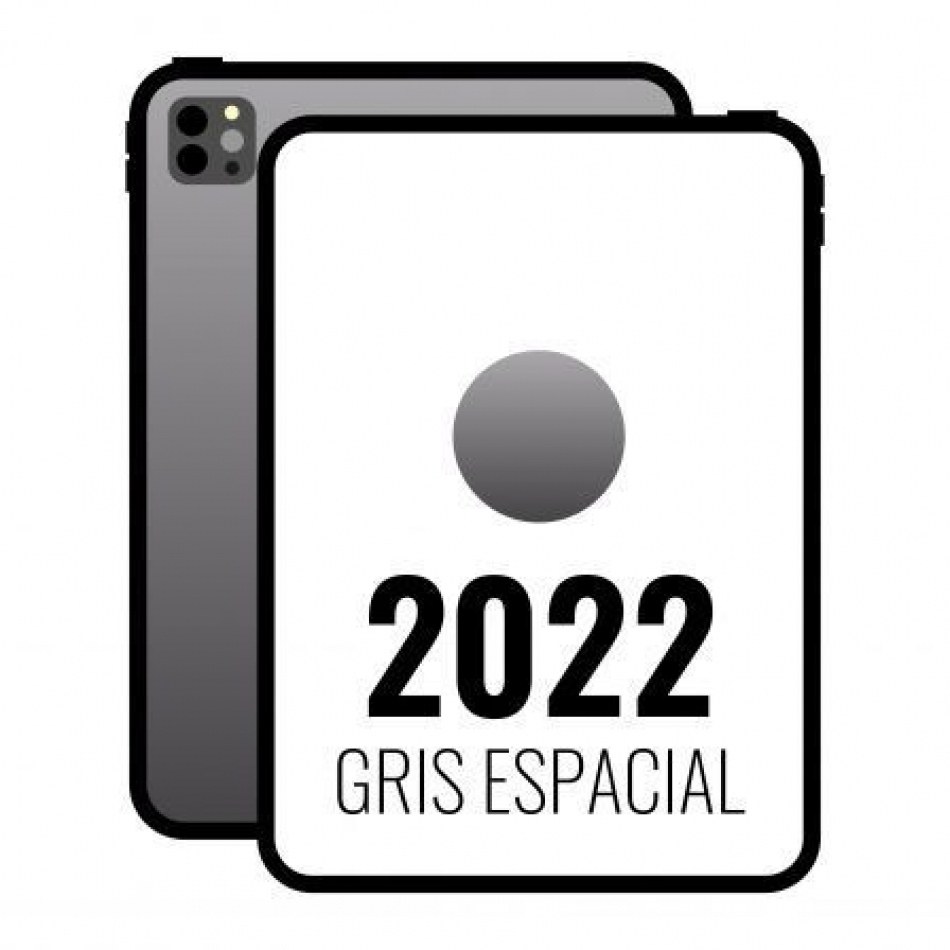 Apple iPad Pro 12.9 2022 6th WiFi/ M2/ 128GB/ Gris Espacial - MNXP3TY/A
