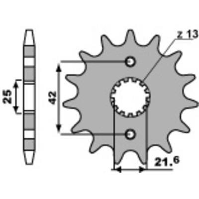 PBR Steel Standard Front Sprocket 513 - 530 513.13.18NC