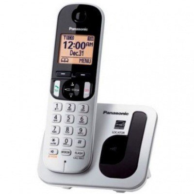 TELÉFONO INALÁMBRICO DECT PANASONIC KX-TGC210SP PLATA - IDENTIFICACIÓN LLAMADAS- BLOQUEO NÚMEROS NO DESEADOS - PANTALLA LCD RETROILUMINADA 4.1CM
