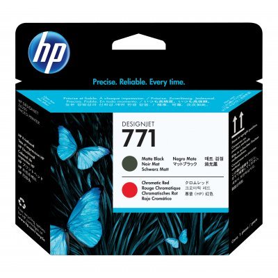 CABEZAL NEGRO MATE/ROJO CRO HP 771