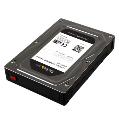 Adaptador Caja para Discos Duros o SSD de 2,5 a 3,5 SATA - Convertidor para Disco Duro Externo para Unidades de hasta 12,5mm de Altura