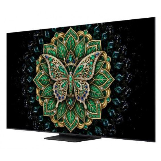 Televisor QD-MiniLED TCL 55C6K, 55 pulgadas, 4K UltraHD, 144Hz, Google TV, Dolby Vision IQ, HDR10+, clase F, negro
