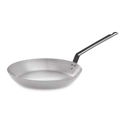 Sarten lyonesa llana con mango para uso profesional ø28 cm