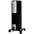 Radiador de aceite Orbegozo RN 1000, 1.000 W, 5 elementos, 2 potencias, termostato regulable, negro