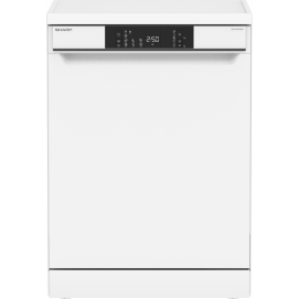 Lavavajillas Sharp QW-NA1FF49DW-ES, 60 cm, 14 servicios, clase D, 49dB, Inverter, programa 30 min, 7 programas, display, blanco