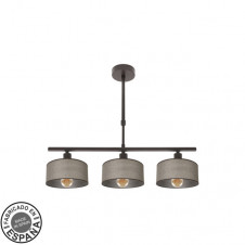 Lampara Gilda 3xe14 Marron Regx55x14 Cm