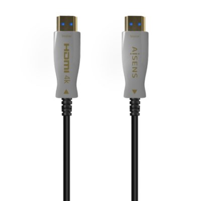 CABLE HDMI AISENS V2.0 OPTICO ACTIVO AOC 4K60HZ 18GBPS A M-A M NEGRO 100M