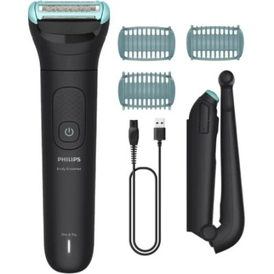 Cortabarbas Philips Beardtrimmer series 5000 BG5475/15/ con Batería/ 4 Accesorios