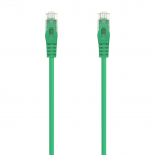 AISENS Cable de Red Latiguillo RJ45 LSZH Cat.6A 500 Mhz UTP AWG24, Verde, 1.5M