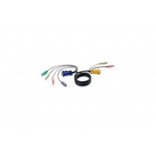 ATEN Cable KVM PS/2 con audio y SPHD 3 en 1 de 1,8 m