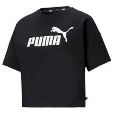 Camiseta PUMA ESS CROPPED LOGO TEE 586866 01 Negro