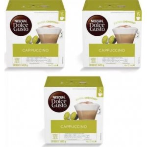 Pack de 3 cajas Dolce Gusto CAPPUCCINO, 30 unidades por caja, 90 cápsulas en total