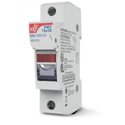 Portafusible CARRIL DIN fusible 10,3x38mm