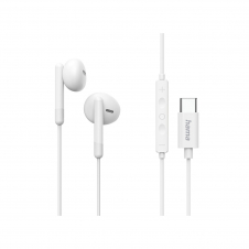 Hama Classy Auriculares Alámbrico Dentro de oído Llamadas/Música USB Tipo C Blanco