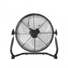 Ventilador Industrial Midas 60w Negro/cromo 41,5d 3 Velocidades,orientable 45x47x19 Cm