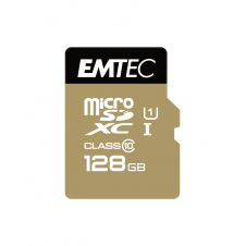Emtec memoria microsd class10 gold+ memoria microsdxc 128gb negro oro