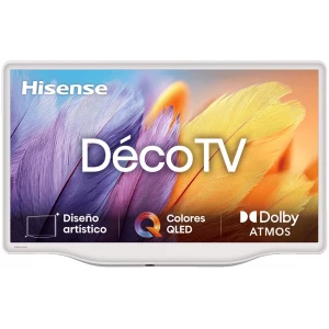 Televisor QLED Hisense 43S5Q, 43 pulgadas, 4K UHD, Smart TV VIDAA, Dolby Atmos, blanco