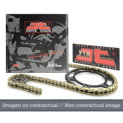 Kit cadena JT 520X1R (15-41-120) Cadena con enganche para remachar KC102450